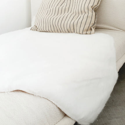 Imitation sheepskin white