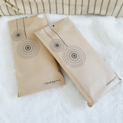 Papieren waaier, set van twee - Nude Grey