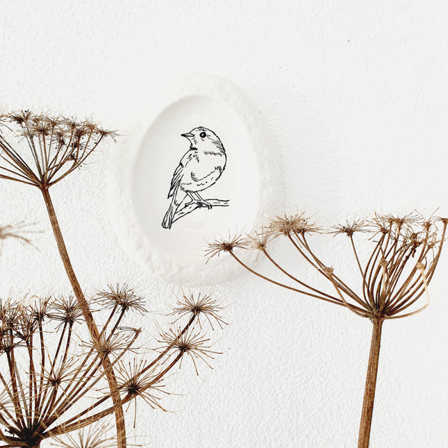 Decoratiebord illustratie vogel