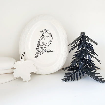 Decoratiebord illustratie vogel