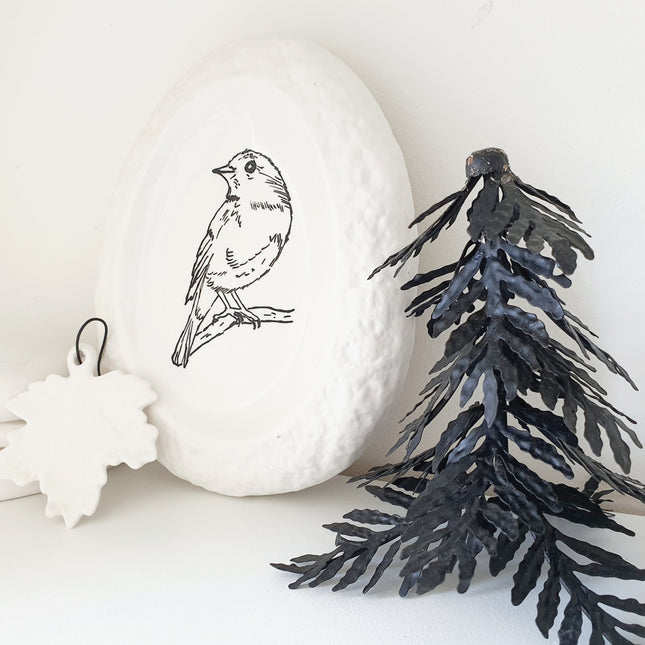 Decoratiebord illustratie vogel