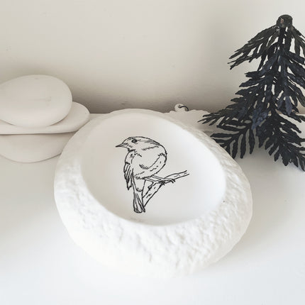Decoratiebord illustratie vogel