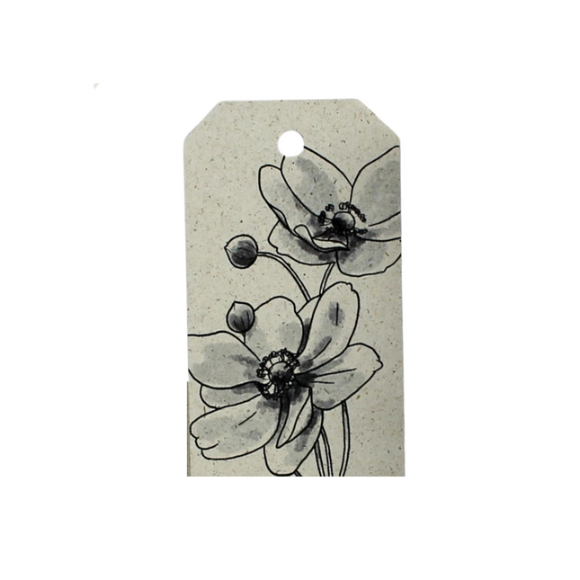 Cadeaukaartjes van graspapier, herfstanemoon