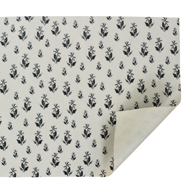Cadeaupapier strik van graspapier, 50x70 cm, koekoeksbloem