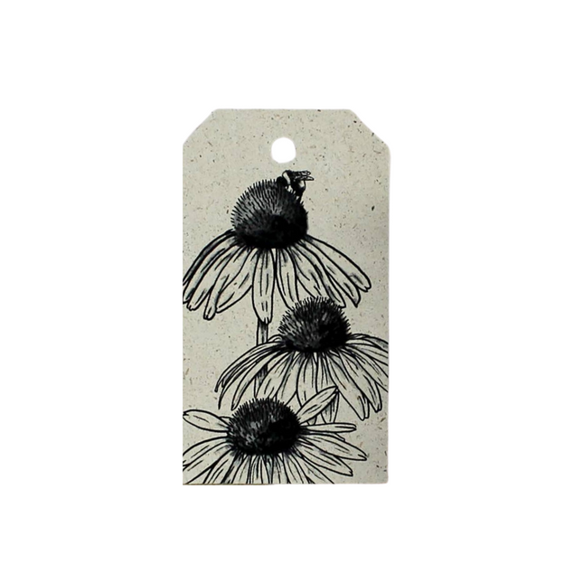 Cadeaukaartjes van graspapier, zonnebloem