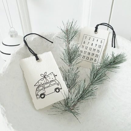 Label advendkalender - 2 stuks