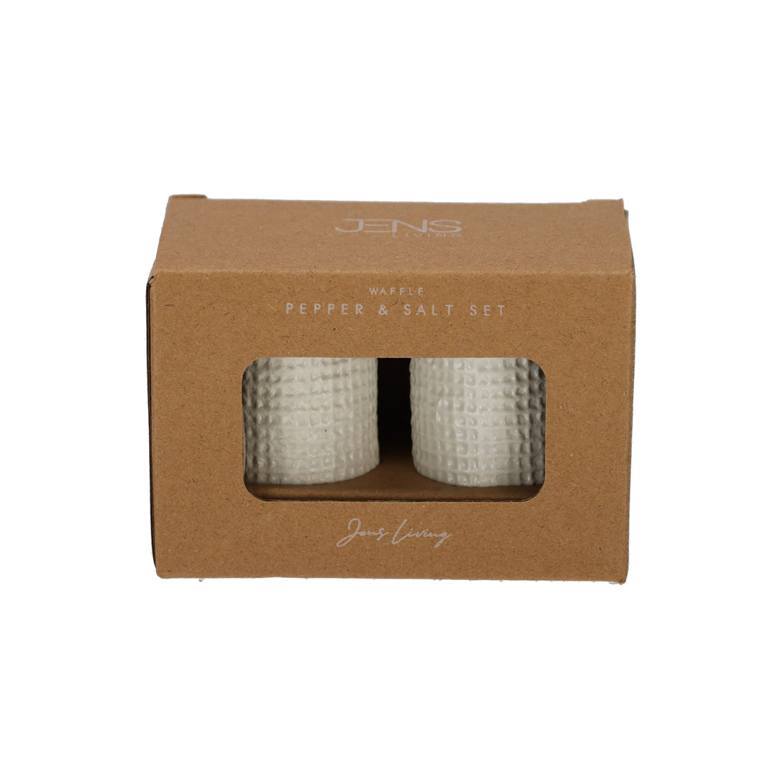 JENS Living Wafel Peper & Zout Set Steengrijs