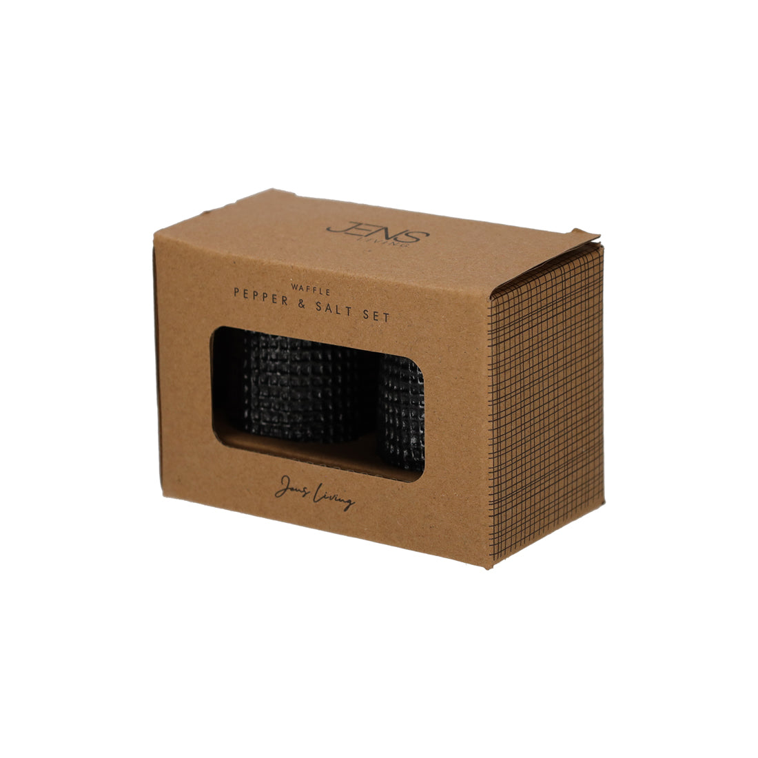 JENS Living Wafel Peper & Zout Set zwart