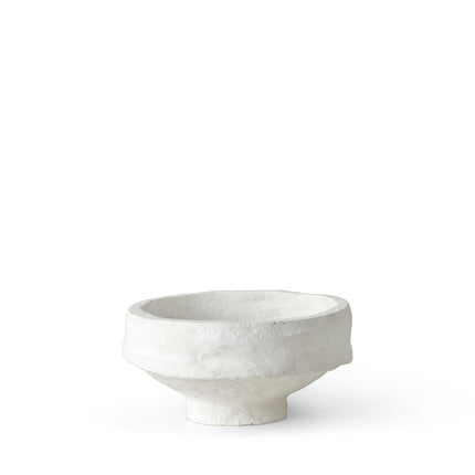 SUSTAIN sculpturale kom, middelgroot wit