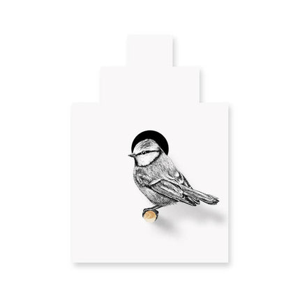Pimpelmees met vogelhuisje