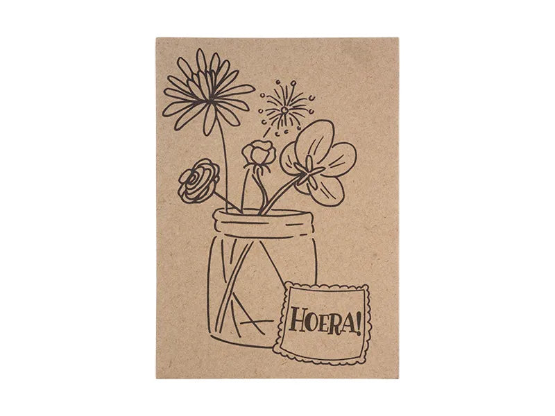 Bloeikaart hoera