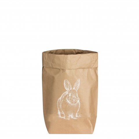 Paperbag sitting bunny