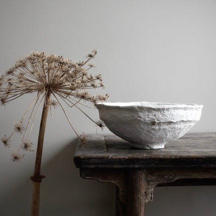 SUSTAIN sculptuurbowl, groot, wit