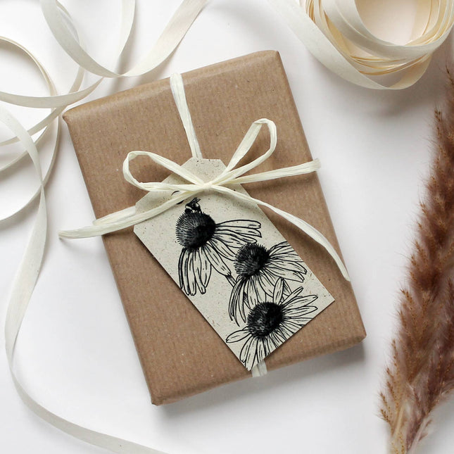 Cadeaukaartjes van graspapier, zonnebloem