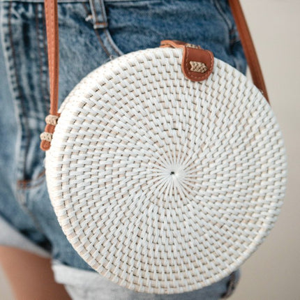 Ronde rotan tas Senja