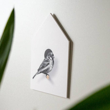 Musje met vogelhuisje