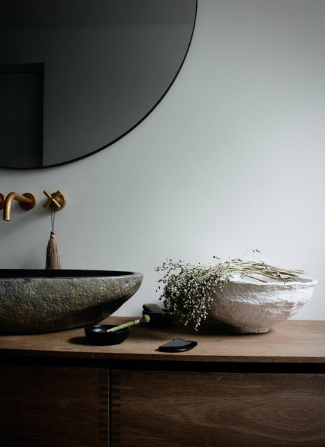 SUSTAIN sculptuurbowl, groot, wit