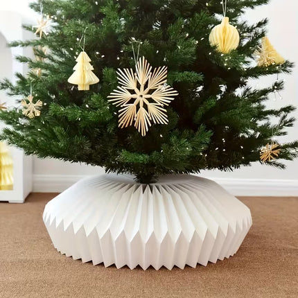 Kerstboom kraag papier wit