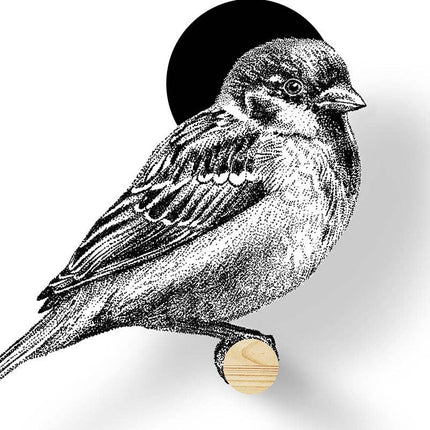 Musje met vogelhuisje