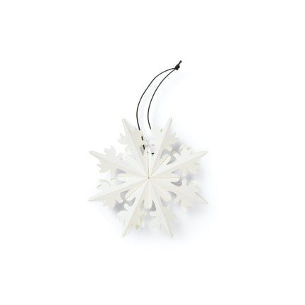 Sneeuwvlok ornament van gerecycled papier