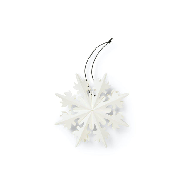 Sneeuwvlok ornament van gerecycled papier