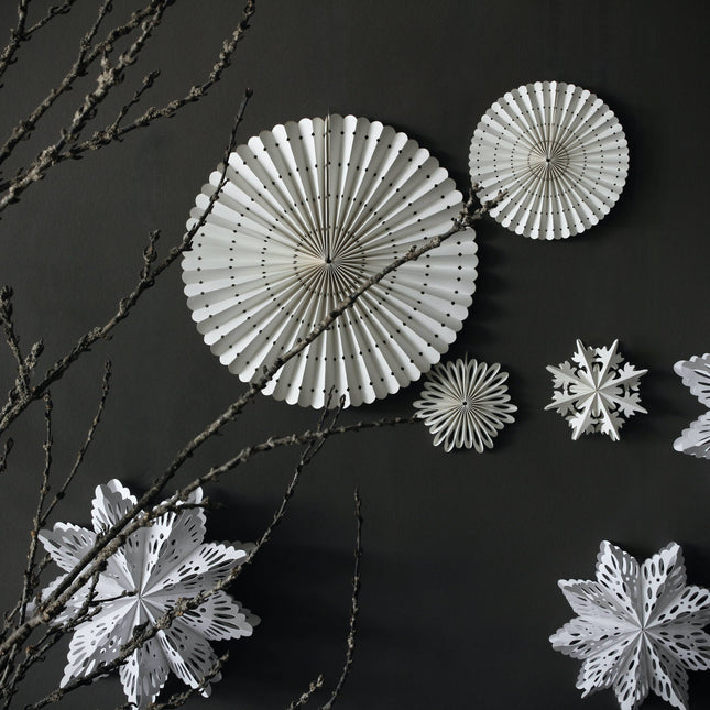 Sneeuwvlok ornament van gerecycled papier