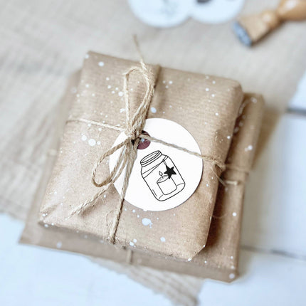 Stempel Windlicht met Ster | Kerststempel