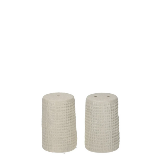 JENS Living Wafel Peper & Zout Set Steengrijs