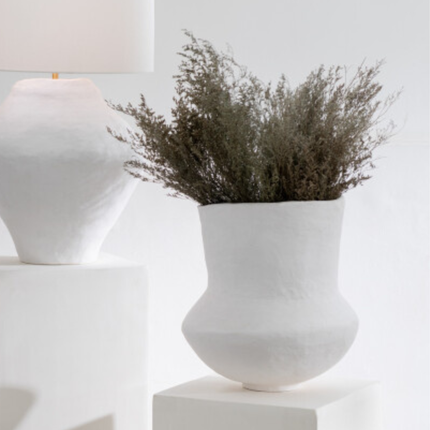 Paper-mache vase Sphere