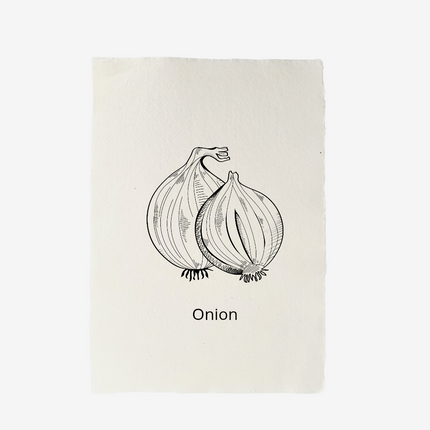 Handgeschept papier Onion