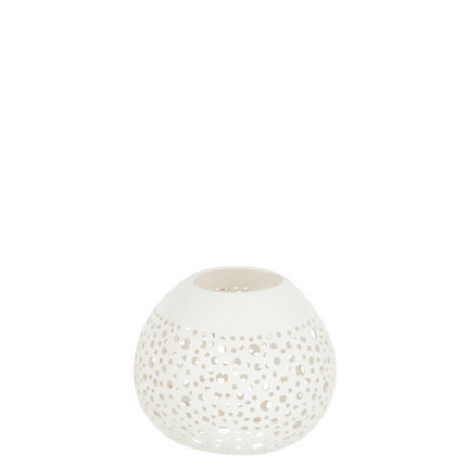Coconut tea light holder mix dots