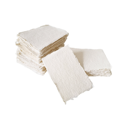 Handgeschöpftes Papier A8 (5 Stück)
