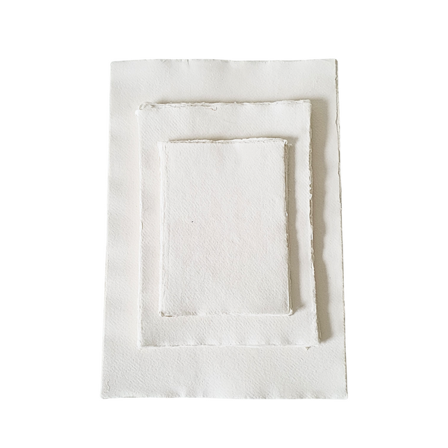Handgeschöpftes Papier A8 (5 Stück)