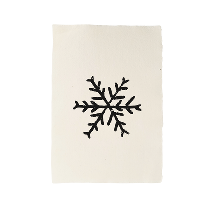Handgeschept papier sneeuwvlok