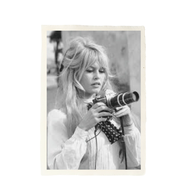 Handgeschept papier met Brigit Bardot