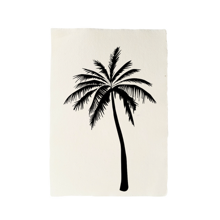 Handgeschept papier palmboom