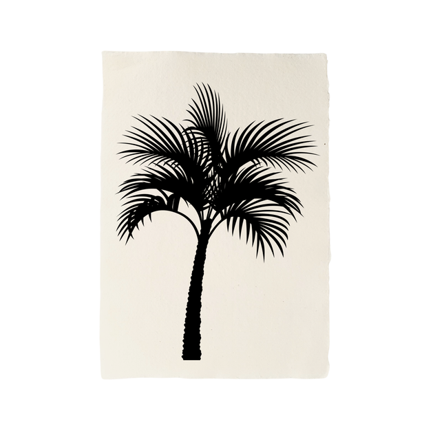Handgeschept papier palmboom