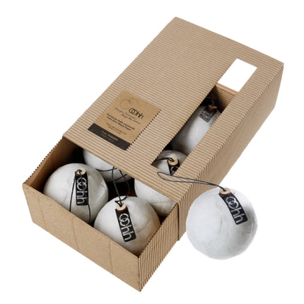Set papier-machė kerstballen