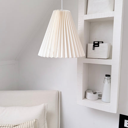 White paper pendant light