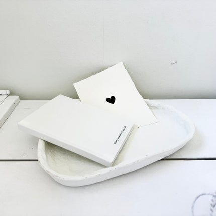 Tablett aus Pappmaché abstrakt