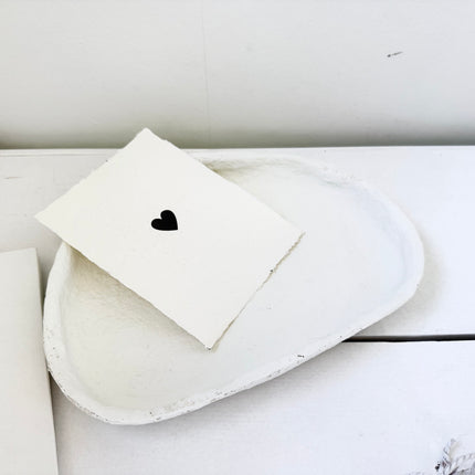 Tablett aus Pappmaché abstrakt