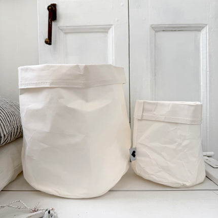 Set van 2 witte paperbags