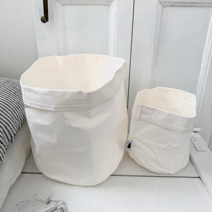 Set van 2 witte paperbags