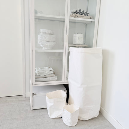 Set van 2 witte paperbags