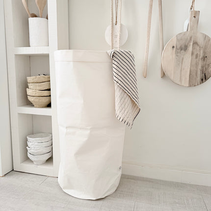 Papieren opbergzak wit van 78 cm