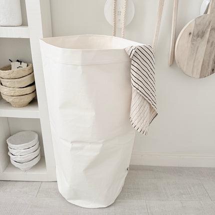 Papieren opbergzak wit van 78 cm