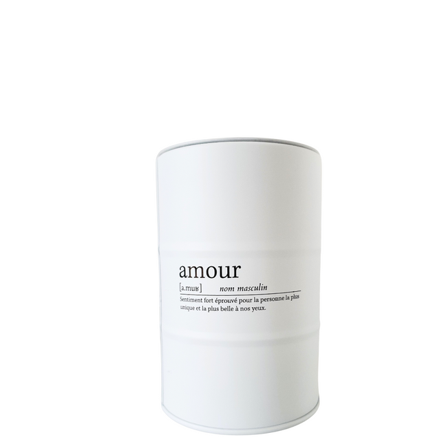 Blik met geurkaars Love