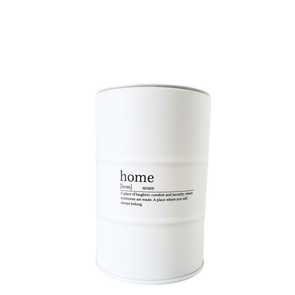 Blik met geurkaars Home