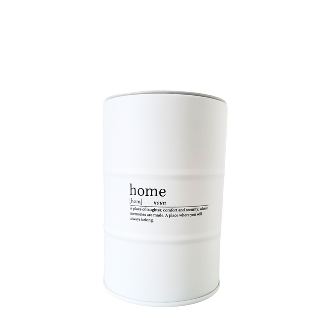 Blik met geurkaars Home