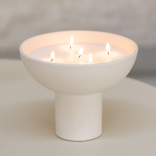 Geurkaars in keramieken pot